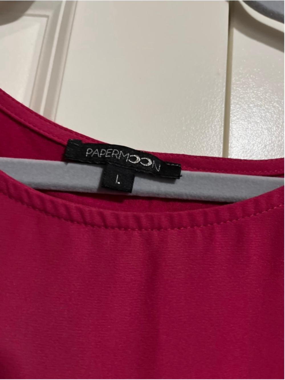 EUC Women's PAPERMOON Fuchsia Blouse L - Picture 7 of 7